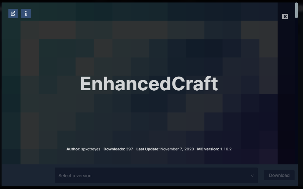 gdlauncher_mod_search_for_enhancedcraft.png