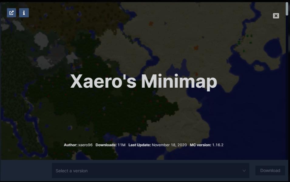 gdlauncher_mod_search_for_xaeros_minimap.png