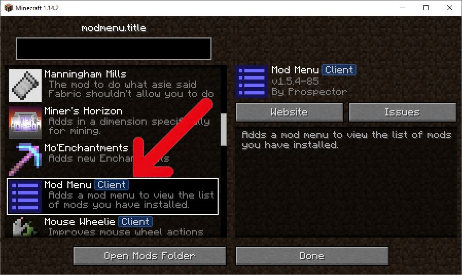minecraft server list mods